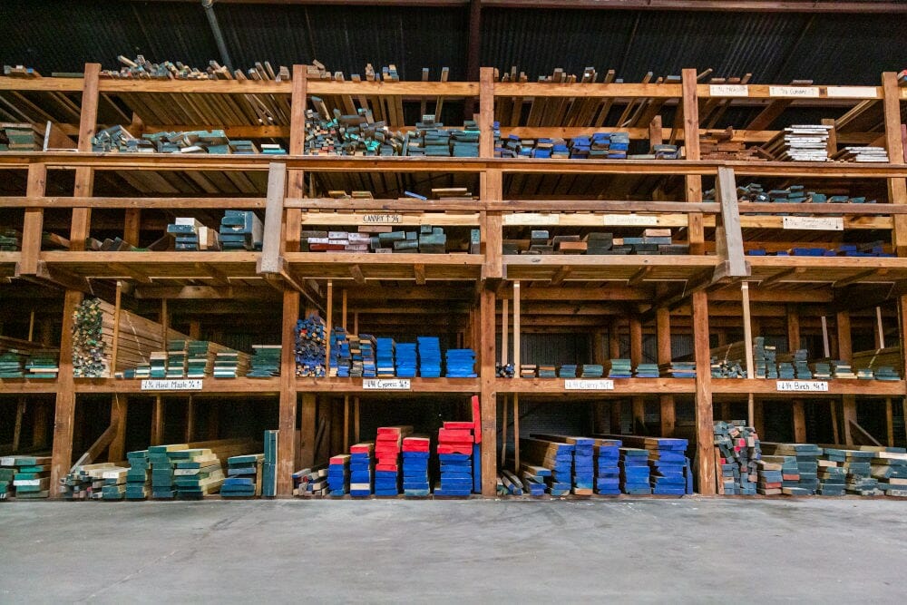 Hardwood Lumber Stack