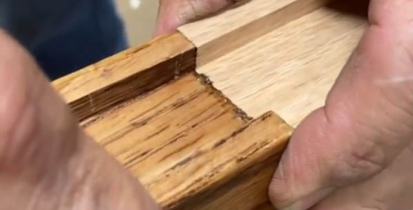 Matching oak hand rail that couldn’t be found elsewhere