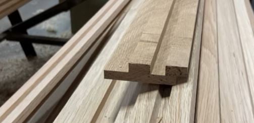 Creating custom white oak siding